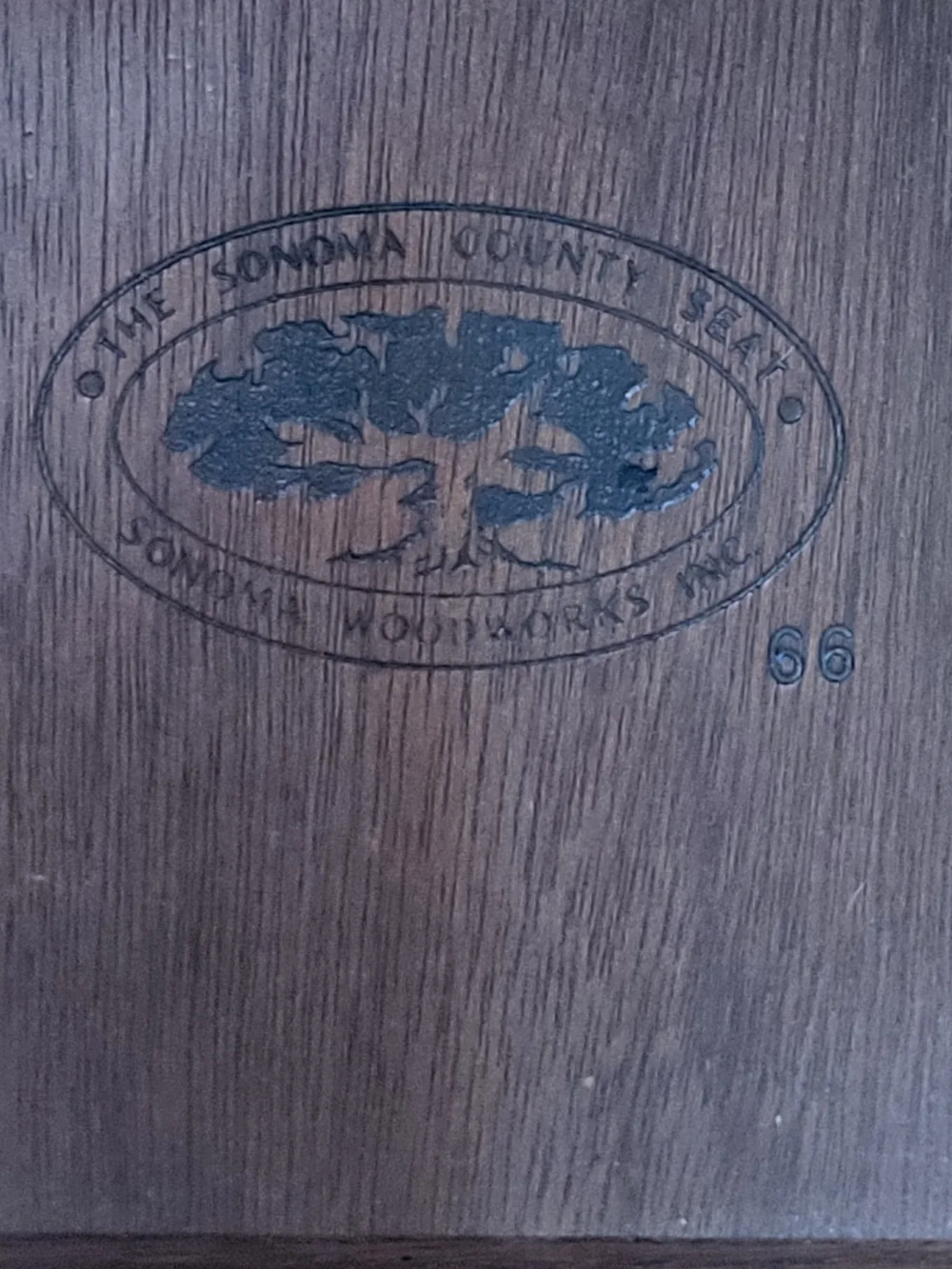1960s Oak Sonoma Countu Woodworks Mission Wastebasket Trash Can